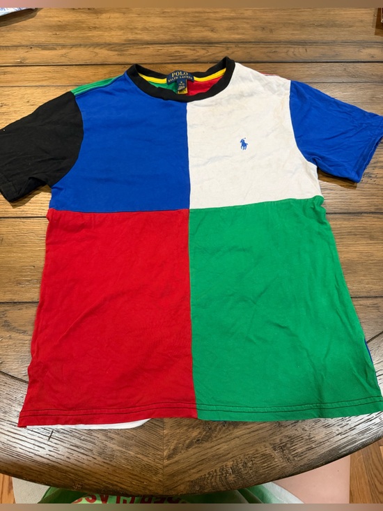 Polo Ralph Lauren Other - Polo by Ralph Lauren Colorblock Tee in Blue, Red, Green, White & Black